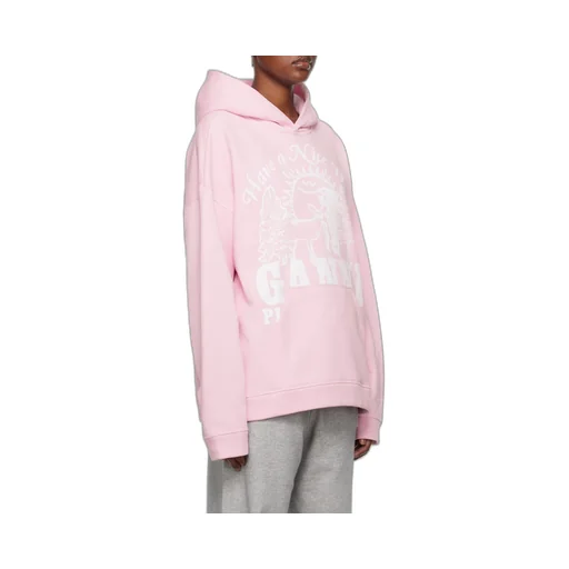 Ganni Logo Printed Hoodie