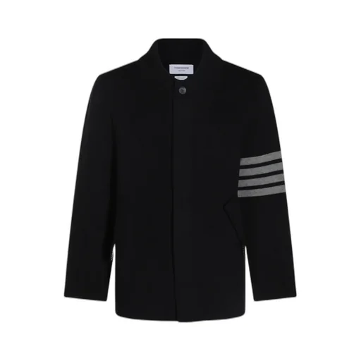 Thom Browne Stripe-Detailed Long-Sleeved Cardi-Coat