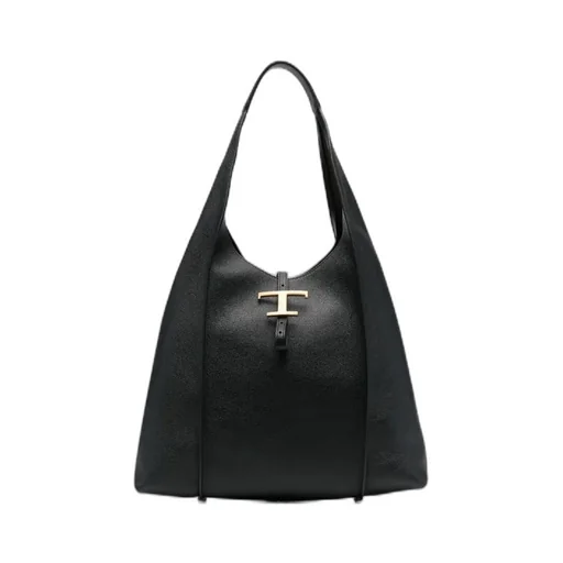 Tod's Timeless Logo Plaque Tote Bag