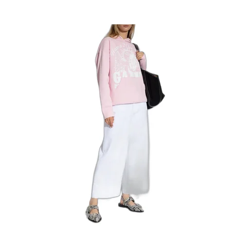 Ganni Logo Printed Hoodie