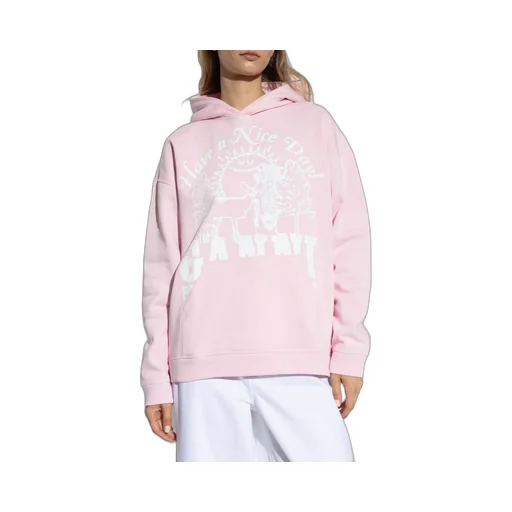 Ganni Logo Printed Hoodie