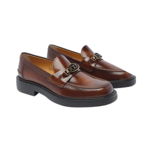 Tod's Logo-Plaque Slip-On Loafers