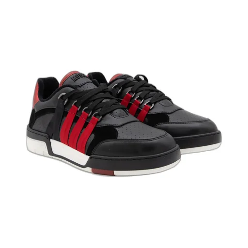 Moschino Panelled Lace-Up Sneakers
