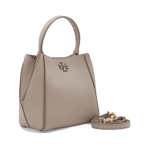 Tory Burch Small Mcgraw Logo Plaque Bucket Bag
