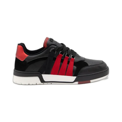 Moschino Panelled Lace-Up Sneakers
