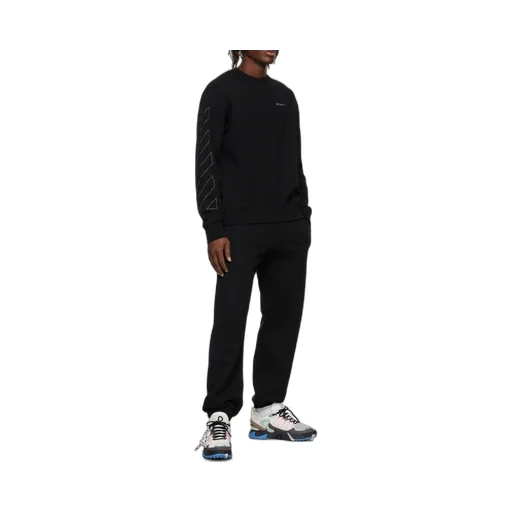 Diag Outline Crew-Neck Sweatshirt