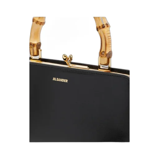 Jil Sander Goji Logo Embossed Mini Top Handle Bag