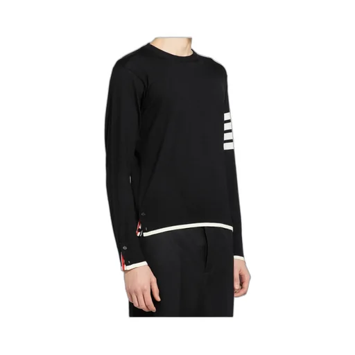Thom Browne 4-Bar Striped Crewneck Jumper