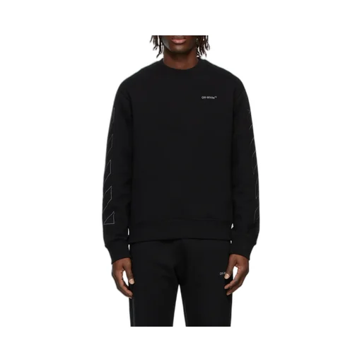 Diag Outline Crew-Neck Sweatshirt