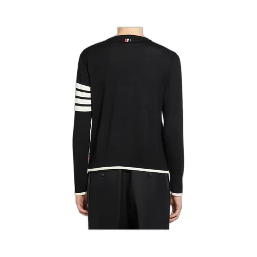 Thom Browne 4-Bar Striped Crewneck Jumper