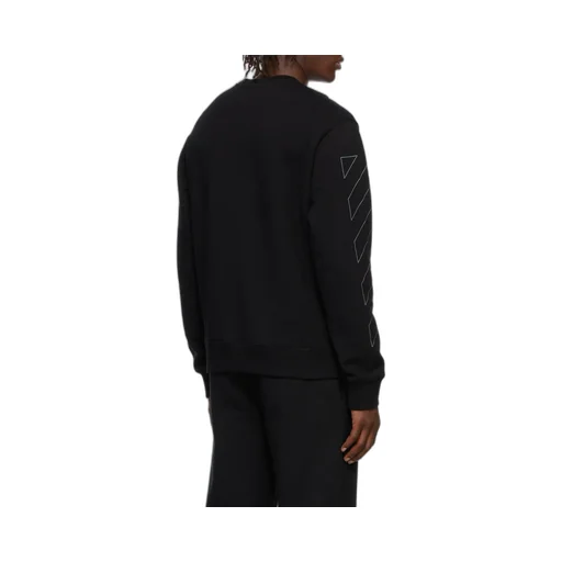 Diag Outline Crew-Neck Sweatshirt