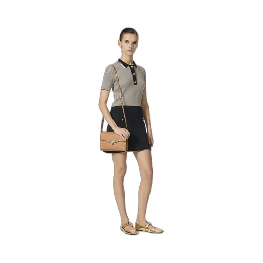 Valentino Striped Short-Sleeved Polo Dress