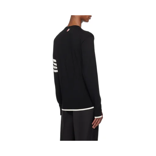 Thom Browne 4-Bar Striped Crewneck Jumper