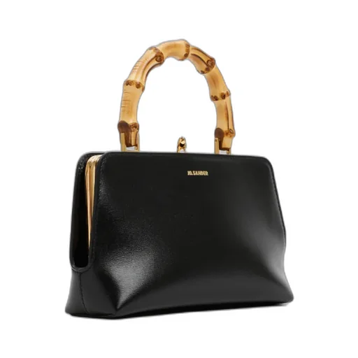 Jil Sander Goji Logo Embossed Mini Top Handle Bag