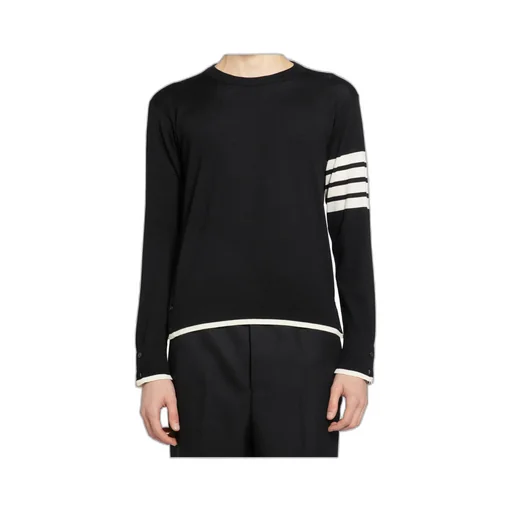 Thom Browne 4-Bar Striped Crewneck Jumper