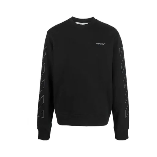 Diag Outline Crew-Neck Sweatshirt