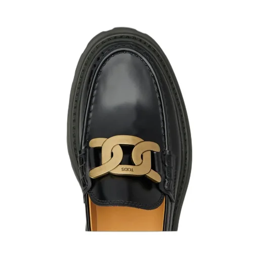 Tod's Logo Plaque Slip-On Loafers