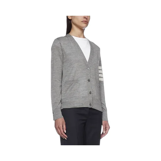 Thom Browne 4 Bar V-Neck Cardigan