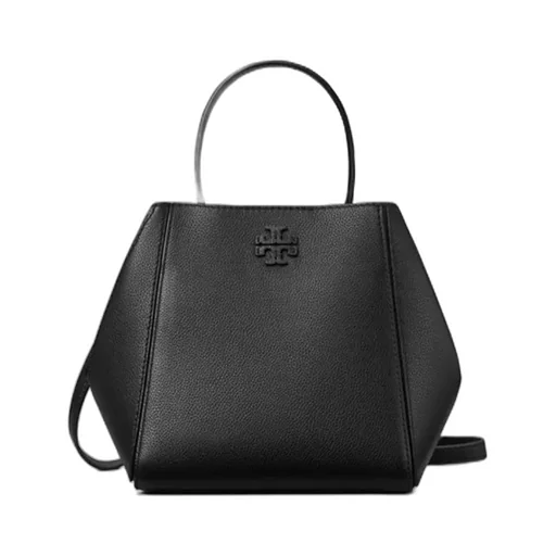 Tory Burch Small Mcgraw Logo Plaque Bucket Bag