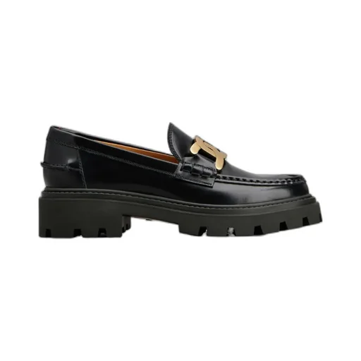 Tod's Logo Plaque Slip-On Loafers