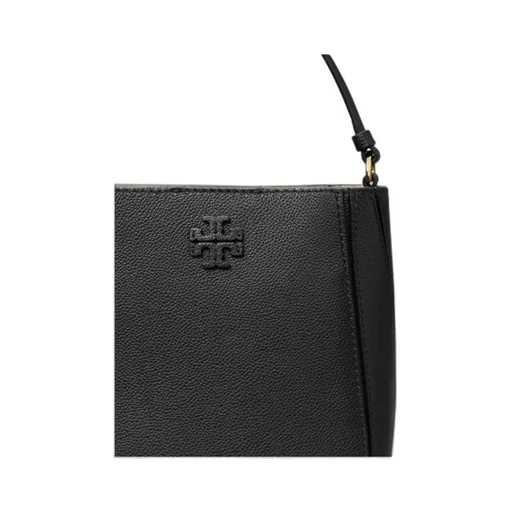 Tory Burch Small Mcgraw Logo Plaque Bucket Bag