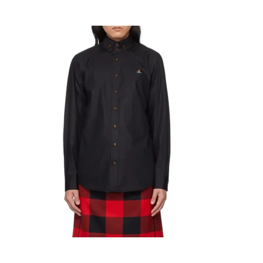 Orb-Embroidered Poplin Shirt