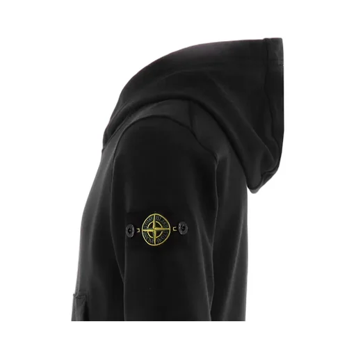 Stone Island Junior Compass-Patch Long-Sleeved Hoodie