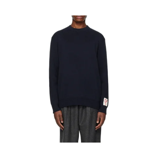 Golden Goose Deluxe Brand Logo Patch Knitted Jumper