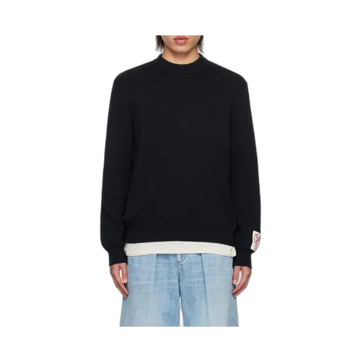 Golden Goose Deluxe Brand Logo Patch Knitted Jumper
