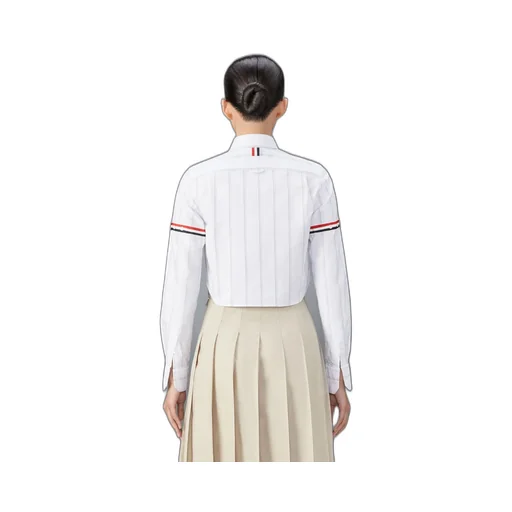 Thom Browne Striped Cropped Shirt