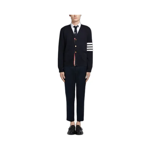 Thom Browne 4-Bar V-Neck Cardigan
