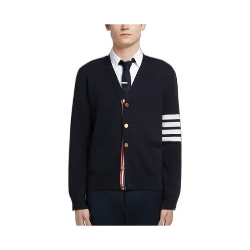Thom Browne 4-Bar V-Neck Cardigan