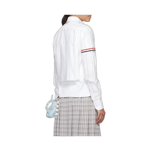 Thom Browne Striped Cropped Shirt
