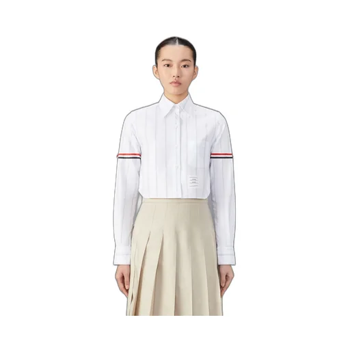 Thom Browne Striped Cropped Shirt