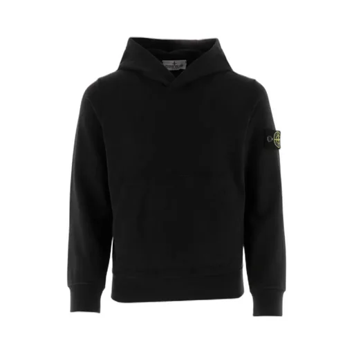 Stone Island Junior Compass-Patch Long-Sleeved Hoodie