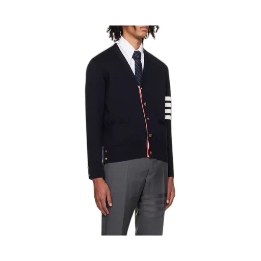 Thom Browne 4-Bar V-Neck Cardigan