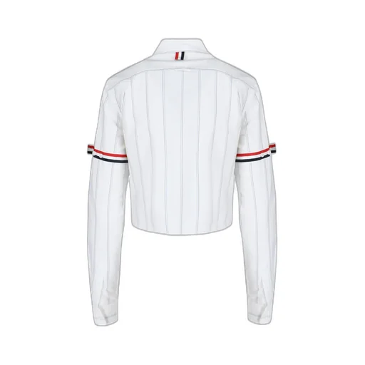 Thom Browne Striped Cropped Shirt