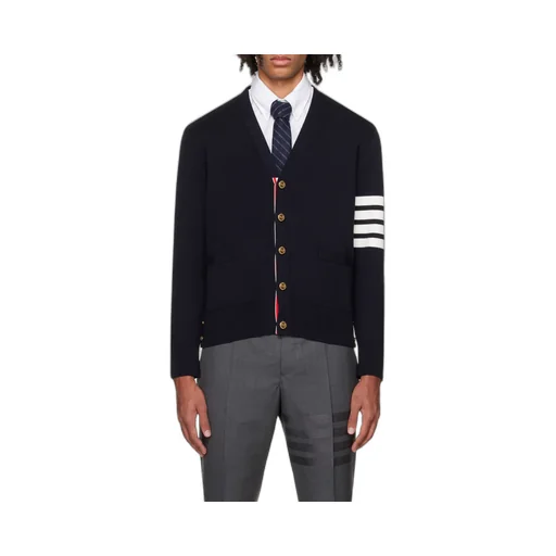 Thom Browne 4-Bar V-Neck Cardigan