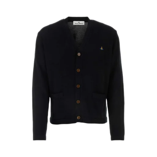 Vivienne Westwood Orb Embroidered Buttoned Cardigan