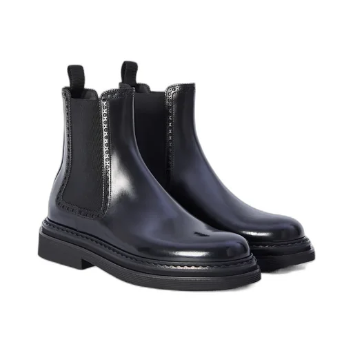 Dolce & Gabbana Round Toe Ankle Boots