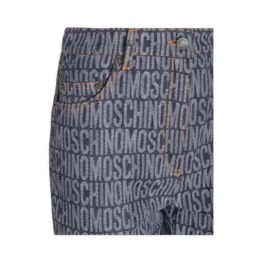Moschino Allover Logo Jeans