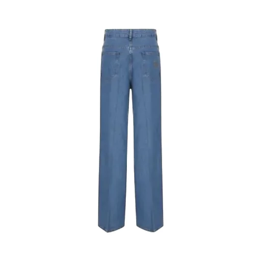 Miu Miu Logo-Embroidered Straight-Leg Denim Jeans