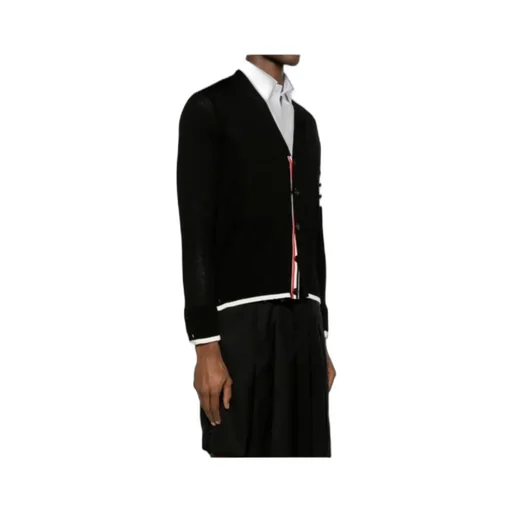Thom Browne 4-Bar V-Neck Cardigan