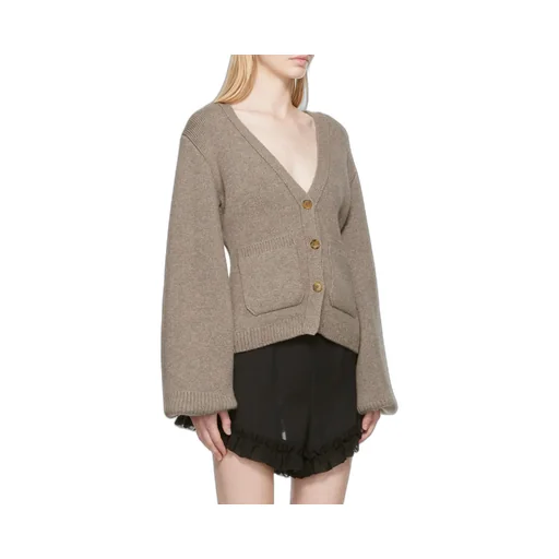 Khaite Scarlet V-Neck Cardigan