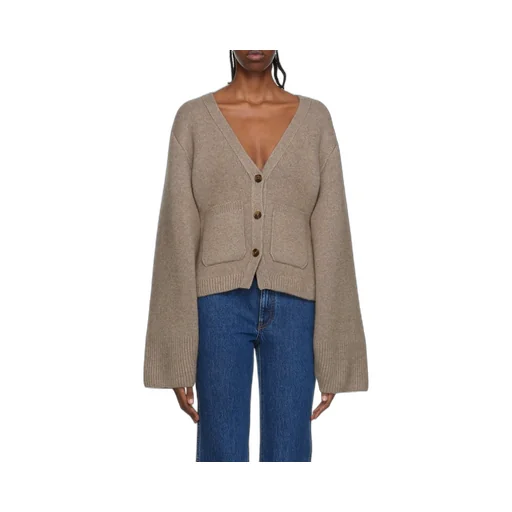 Khaite Scarlet V-Neck Cardigan