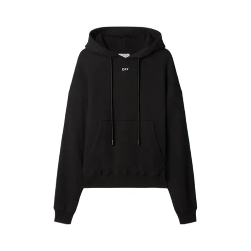 Off-White Logo Printed Drawstring Hoodie