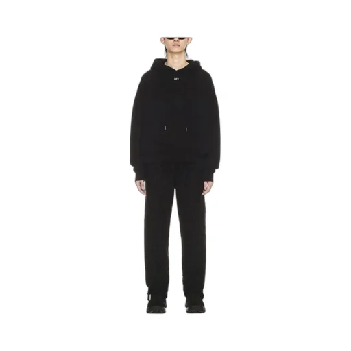 Off-White Logo Printed Drawstring Hoodie
