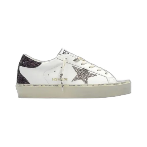 Golden Goose Deluxe Brand Super Star Glittered Lace-Up Sneakers