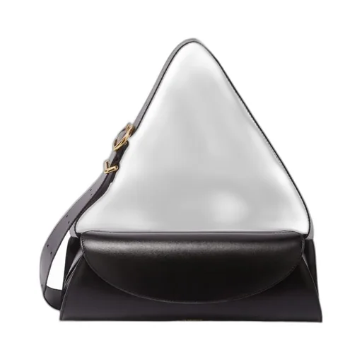 Jil Sander Cannolo Logo Embossed Small Shoulder Bag