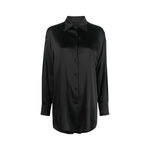 Pointed-Collar Button-Up Shirt